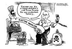 TRUMP CALLS TO CONGRATULATE PUTIN by Jimmy Margulies