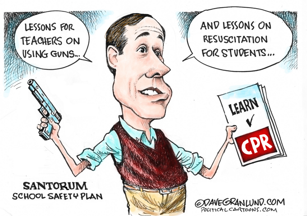 Santorum on guns and CPR