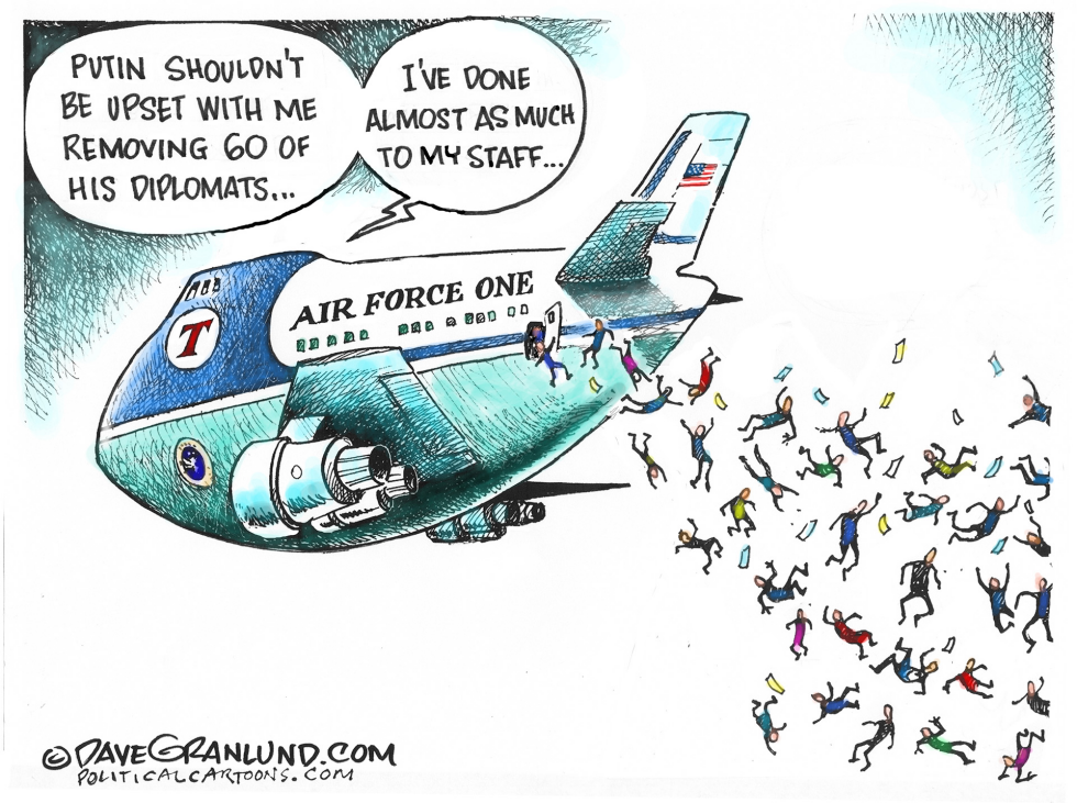  RUSSIAN DIPLOMATS EXPELLED by Dave Granlund