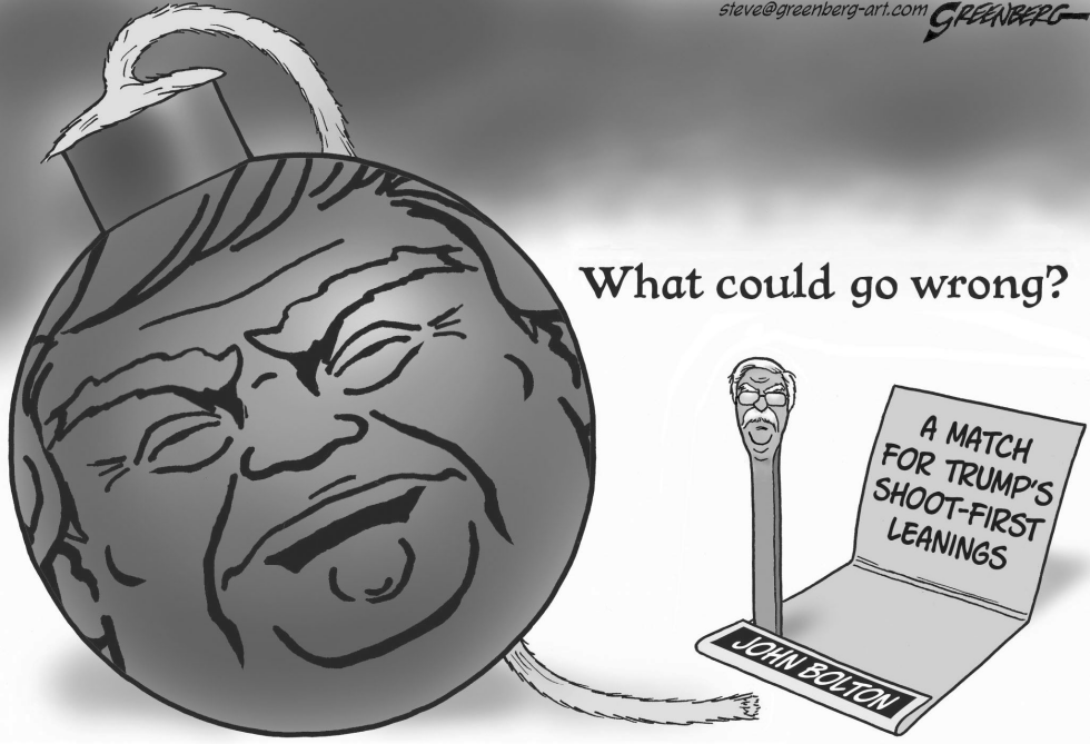 John Bolton match bw