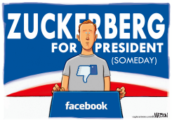 ZUCKERBERG THUMBS DOWN by R.J. Matson