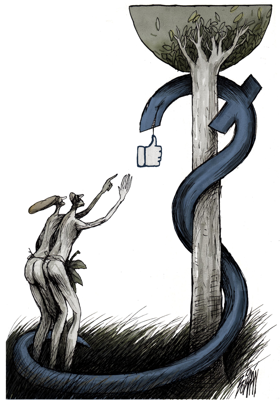  FACEBOOK - VULNERABILIDAD EN EL PARAíSO by Angel Boligan