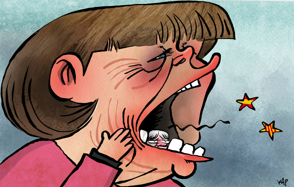 Merkel's catalan toothache