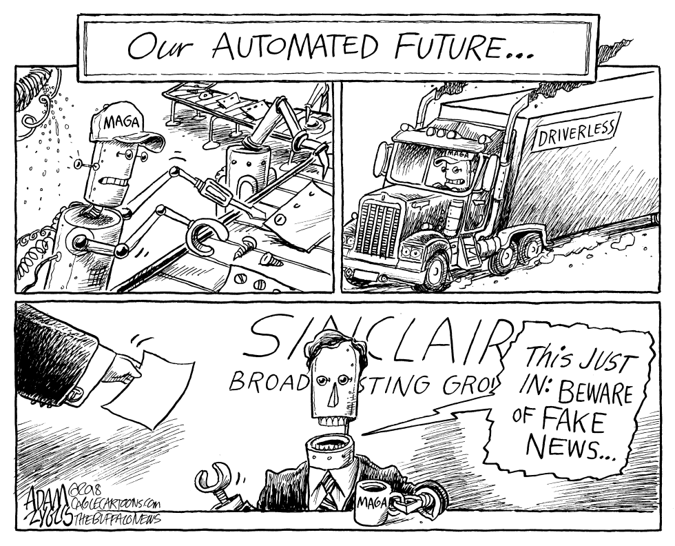  SINCLAIR BROADCASTING by Adam Zyglis