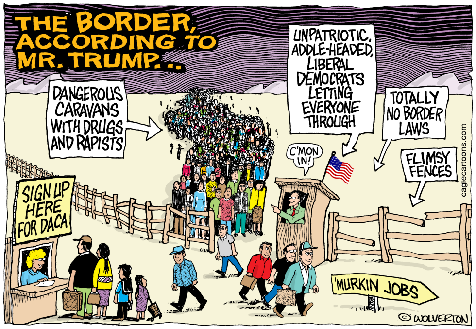  THE BORDER ACCORDING TO TRUMP by Wolverton