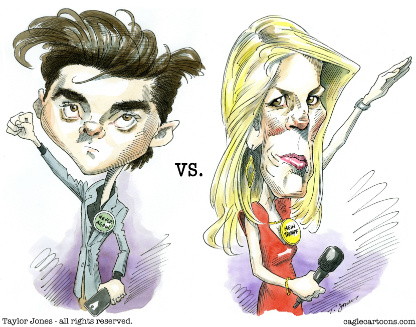 David Hogg and Laura Ingraham
