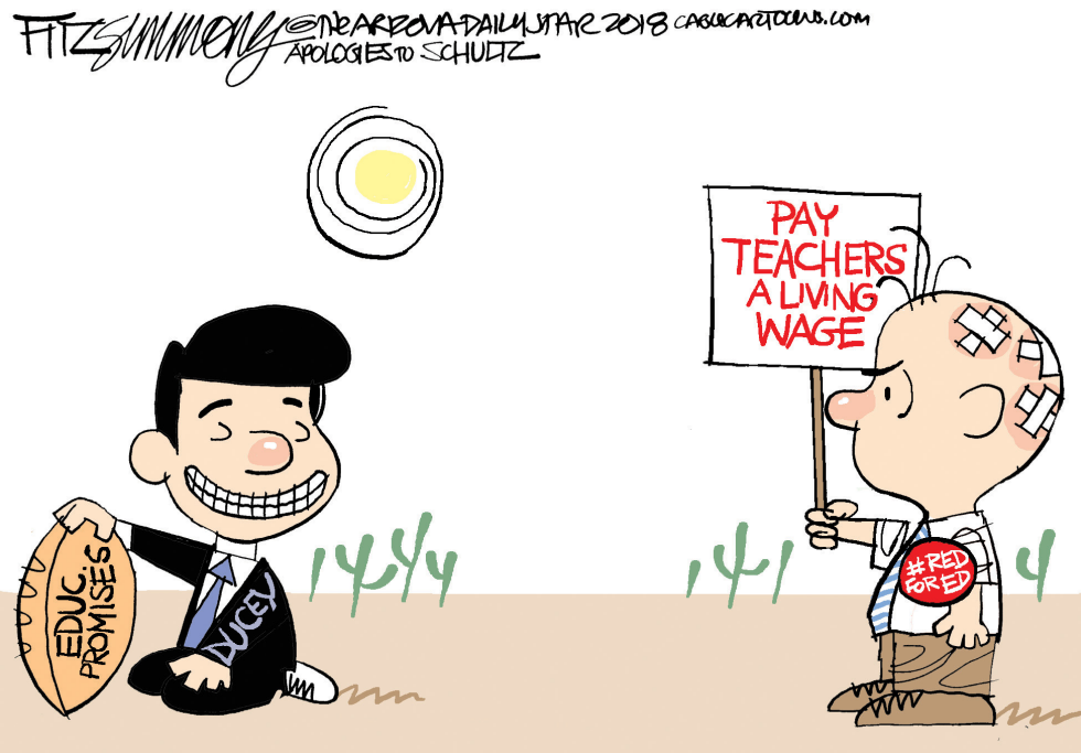  ARIZONA TEACHERS by David Fitzsimmons