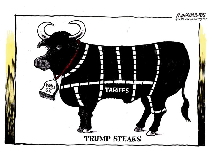 Wall Street and Trade War color