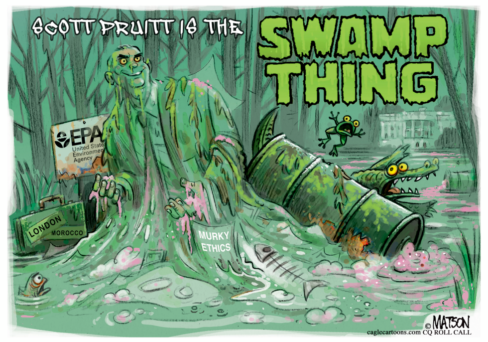 Scott Pruitt is the EPA Swamp Thing