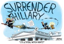 TRUMP CRIES WITCH HUNT by R.J. Matson