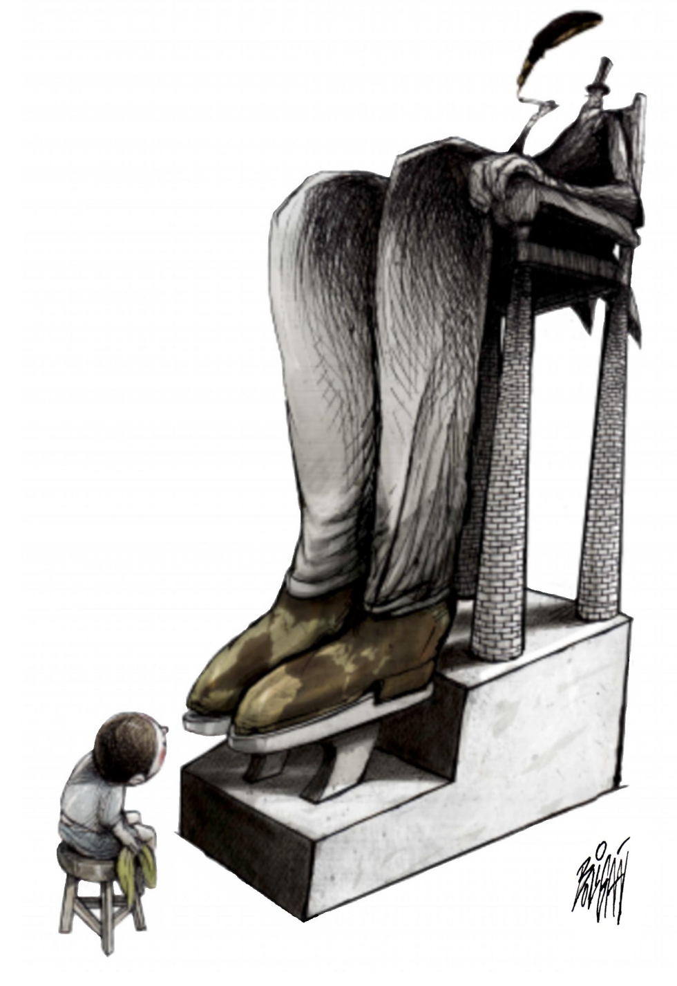  SHOESHINE OF THE FUTURE by Angel Boligan