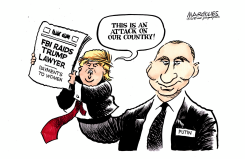 FBI RAIDS TRUMP LAWYER  by Jimmy Margulies