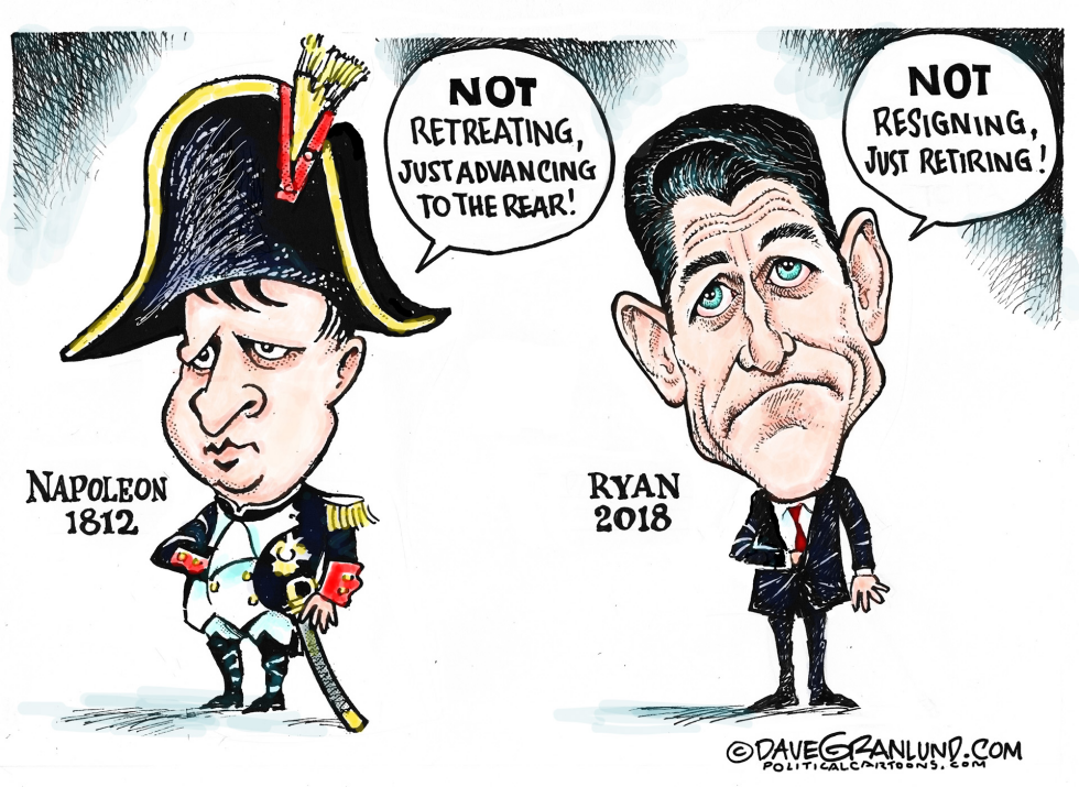  SPEAKER PAUL RYAN RETIRING by Dave Granlund