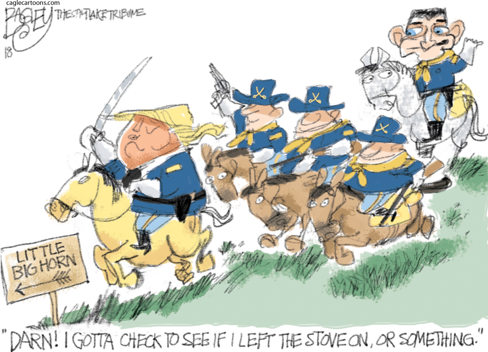  DOTARDS LAST STAND by Pat Bagley