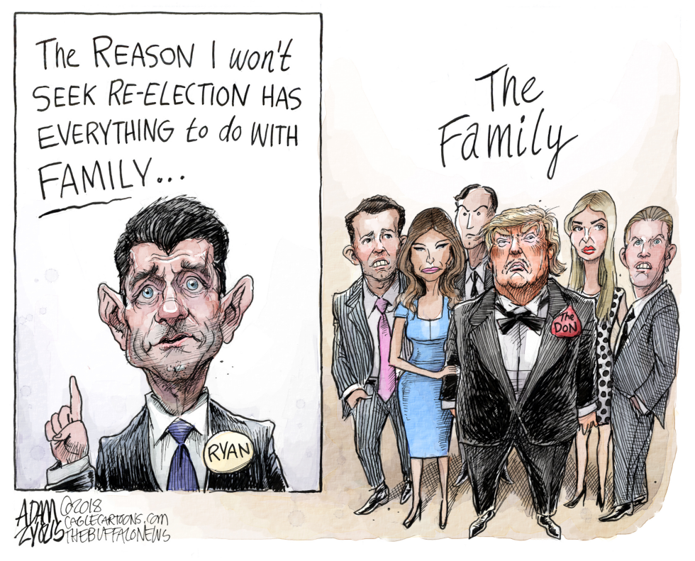  PAUL RYAN RETIRING by Adam Zyglis