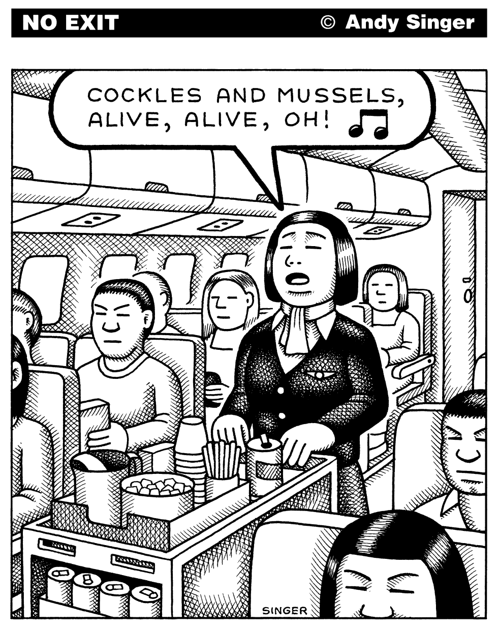 Cockles and Mussels Flight Attendant