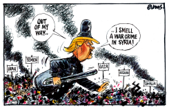 TRUMP OUTRAGED by Malcolm Evans