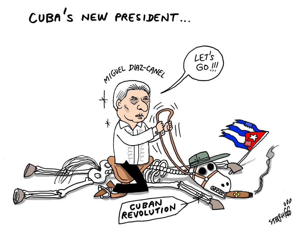  CUBA'S NEW PRESIDENT by Stephane Peray