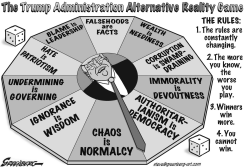 THE TRUMP GAME BW by Steve Greenberg