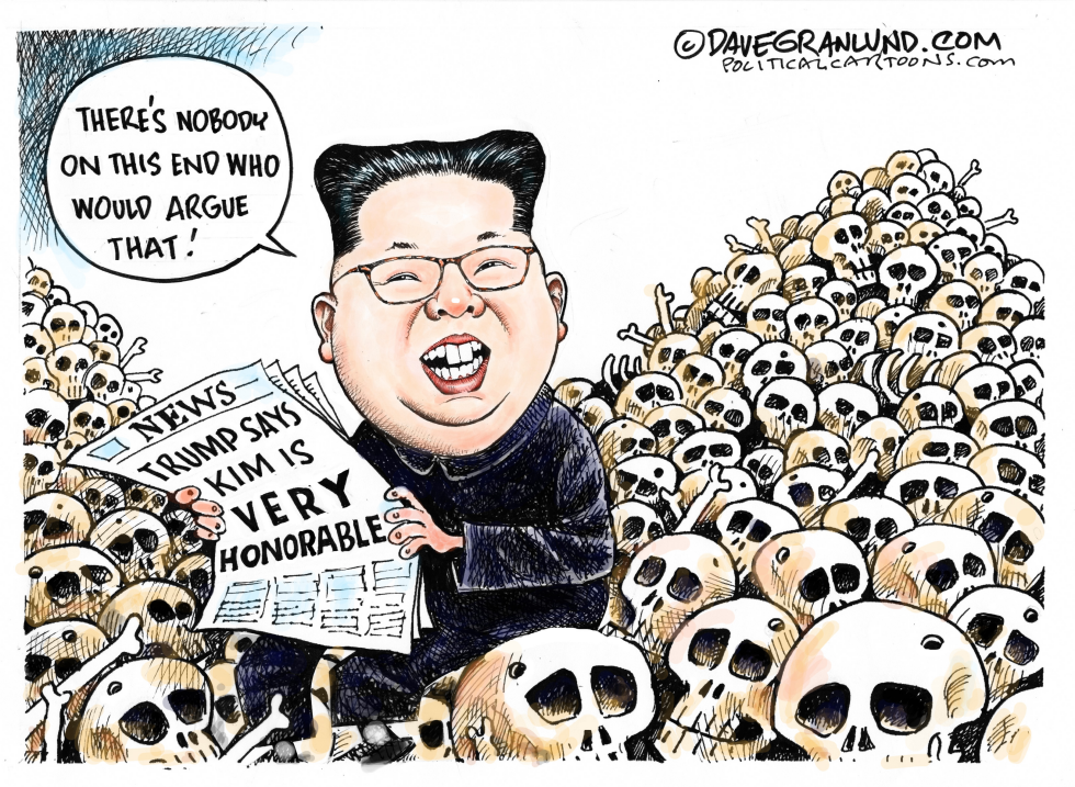 Trump says Kim very honorable