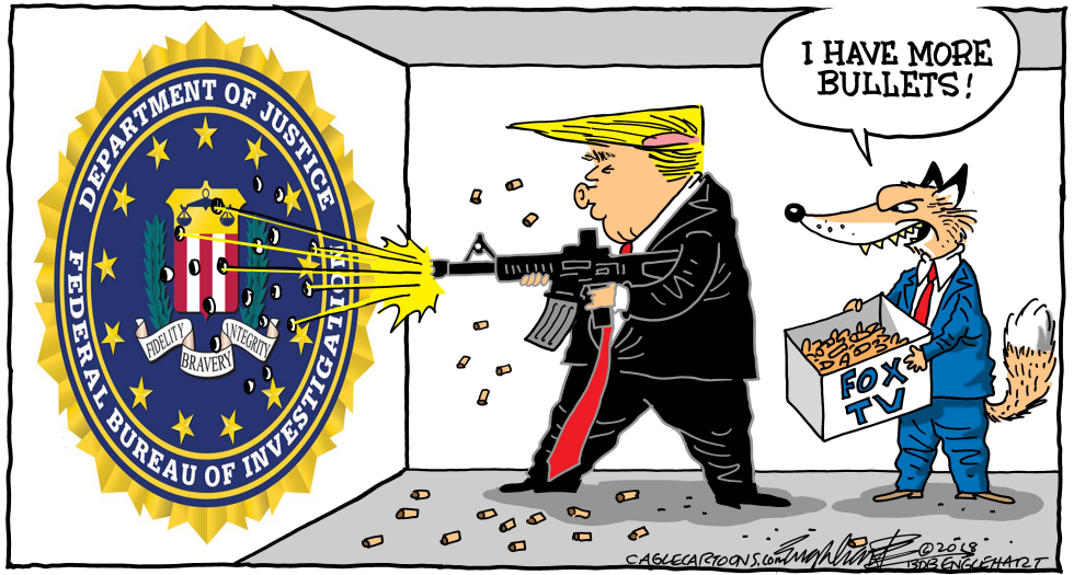  FBI AND TRUMP by Bob Englehart