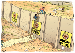 TRUMP BORDER GUARD DOG by R.J. Matson