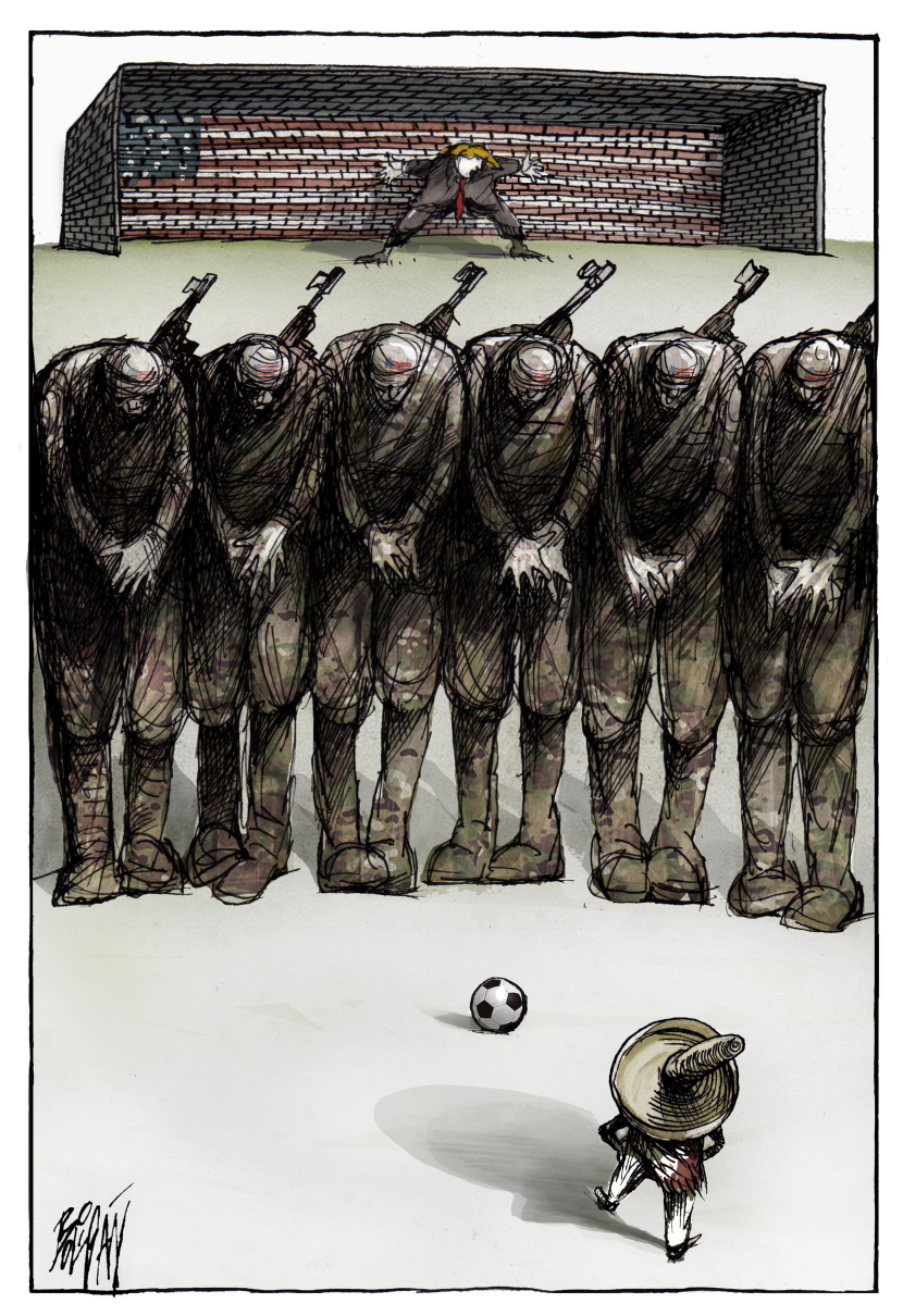 Trump Border Goalkeeper