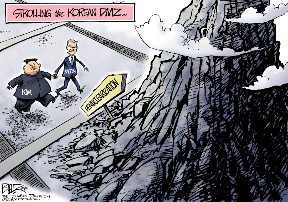 North Korea and South Korea