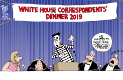 WHITE HOUSE CORRESPONDENTS- ' DINNER 2019 by Bruce Plante