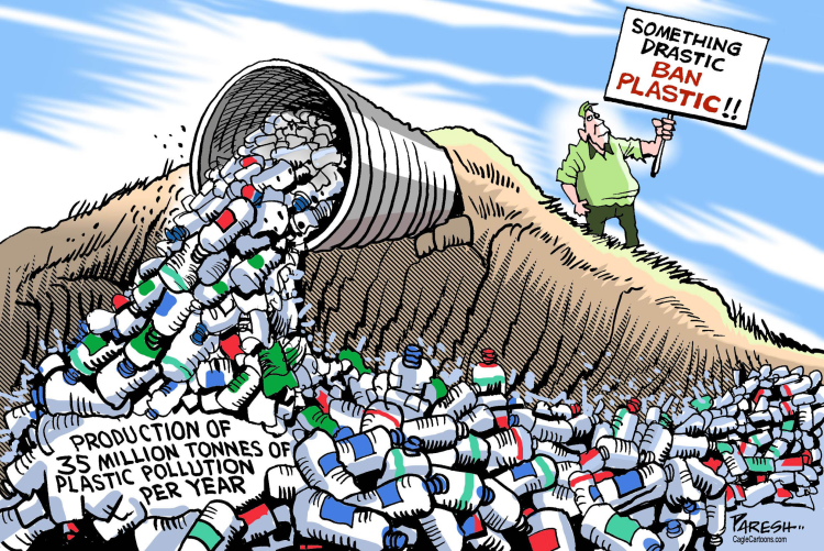 Cartoon Plastic Pollution ~ Editorial Cartoon | Bodaswasuas