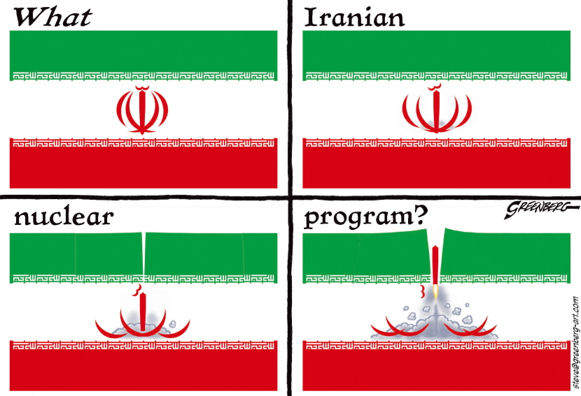 Iran nuclear flag