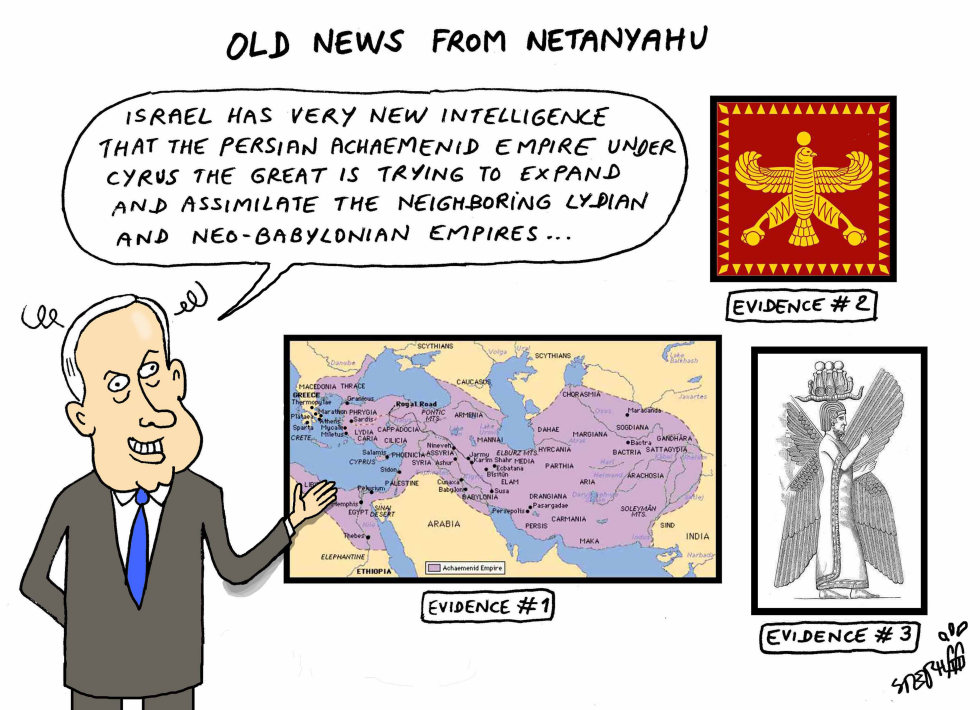  OLD NEWS FROM NETANYAHU by Stephane Peray