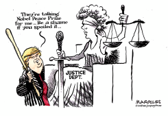 NOBEL PEACE PRIZE FOR TRUMP by Jimmy Margulies