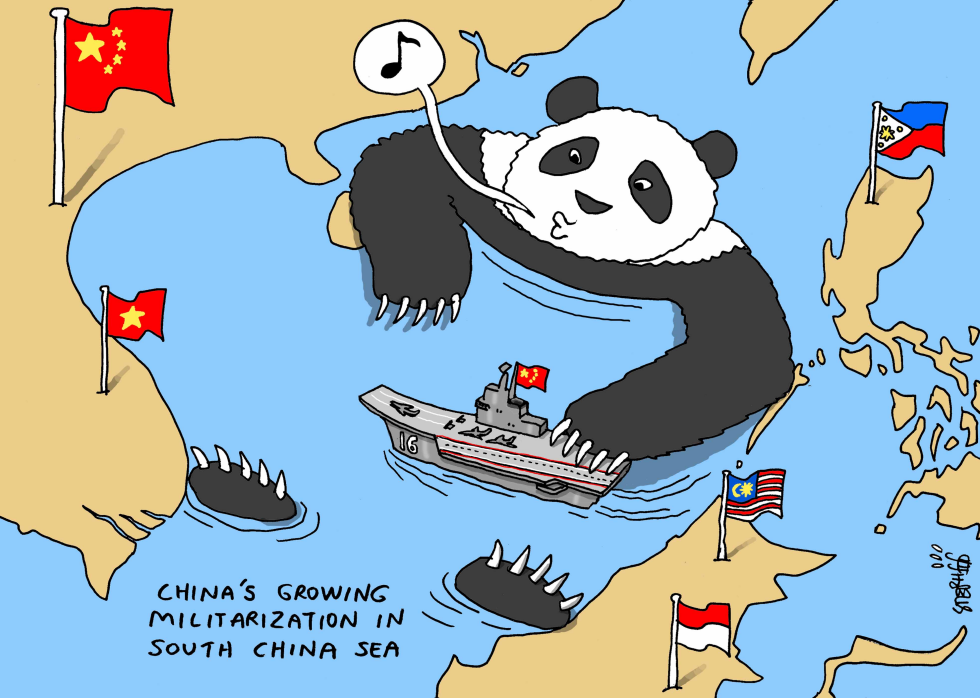China 's growing militarization in south china sea