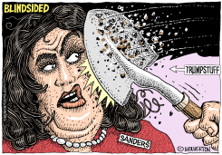 SARAH SANDERS BLINDSIDED by Monte Wolverton