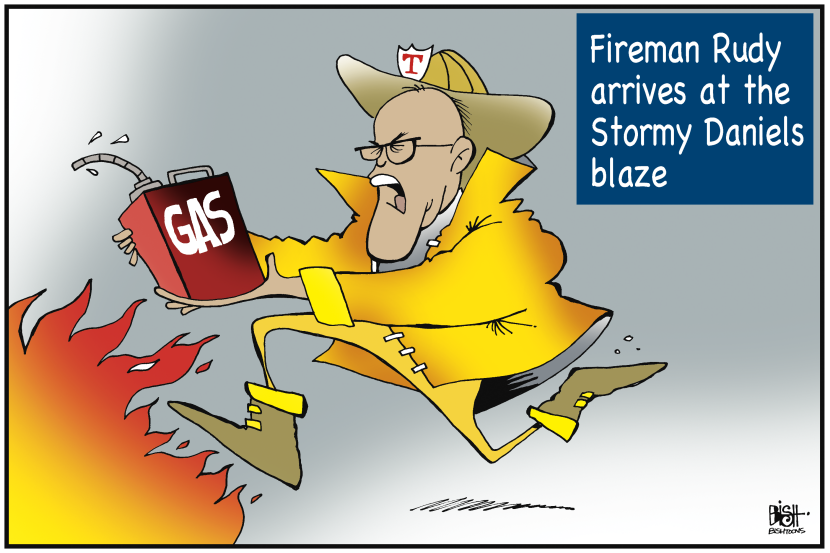 FIREMAN RUDY REPORTING FOR DUTY, COLOR