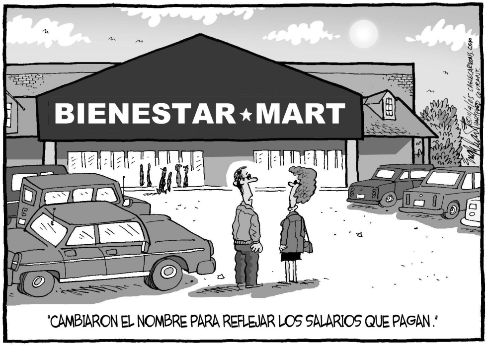  QUE MART by Bob Englehart