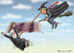 TRUMP AND ROHANI by Marian Kamensky