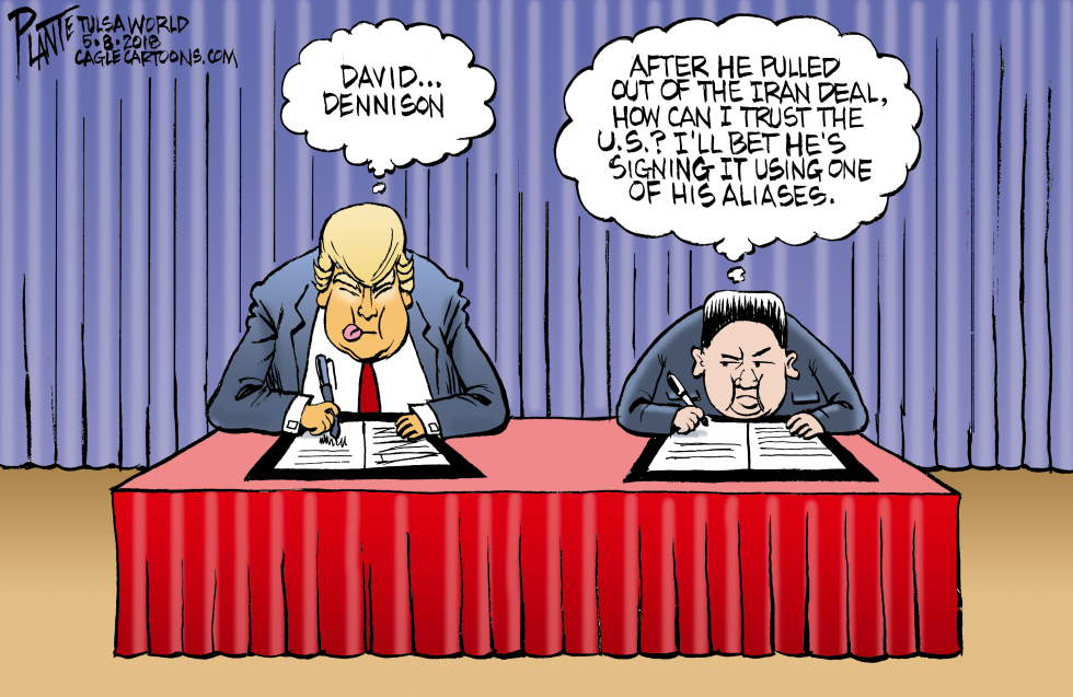 Trump and Kim Jung Un after Iran