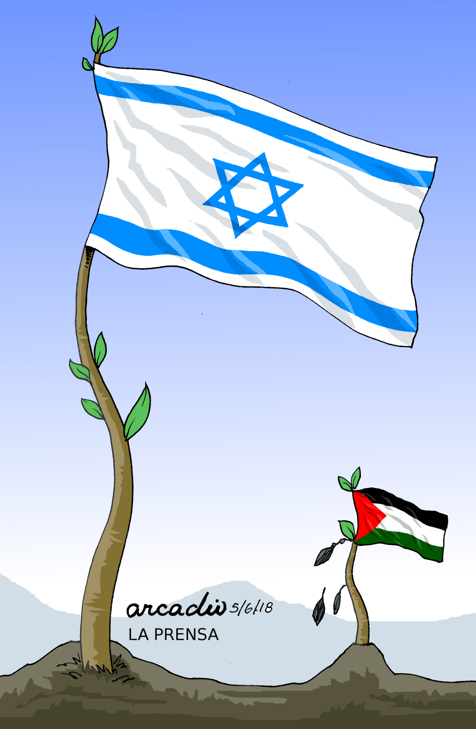 Diferencias israelíes y palestinas