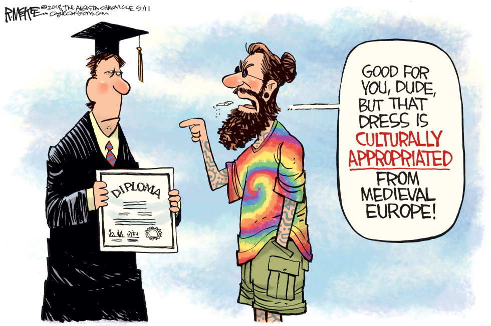  CULTURALLY APPROPRIATED GRAD by Rick McKee