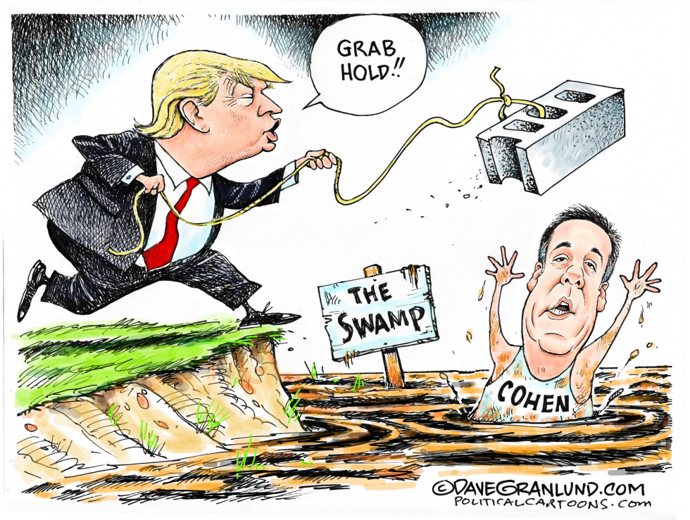  COHEN IN THE SWAMP by Dave Granlund