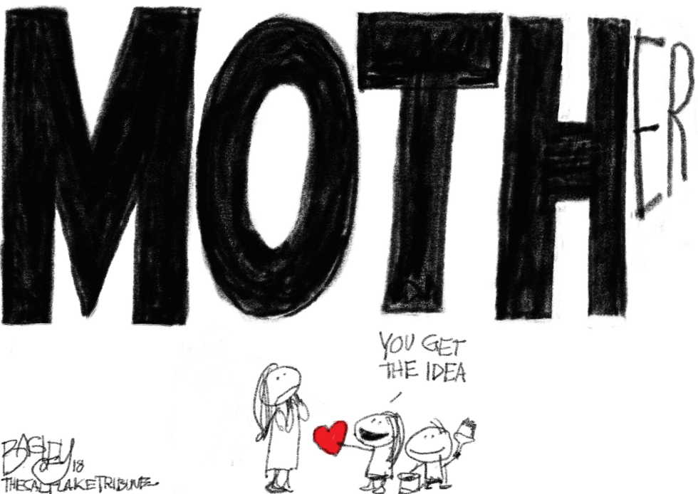 Pat Bagley's Whimsical Take on Mother's Day with Kids' Heartfelt Gesture