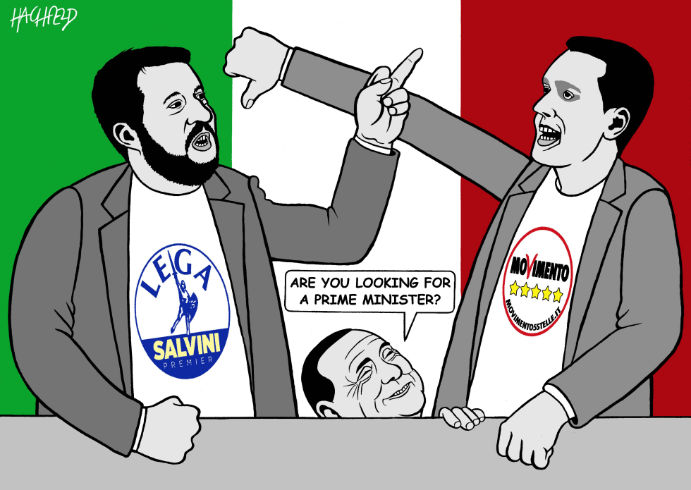 Salvini, Di Maio, Berlusconi