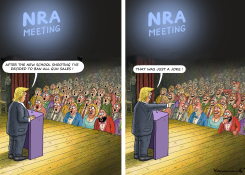 TRUMP - SCHOOL SHOOTING AND THE NRA by Marian Kamensky