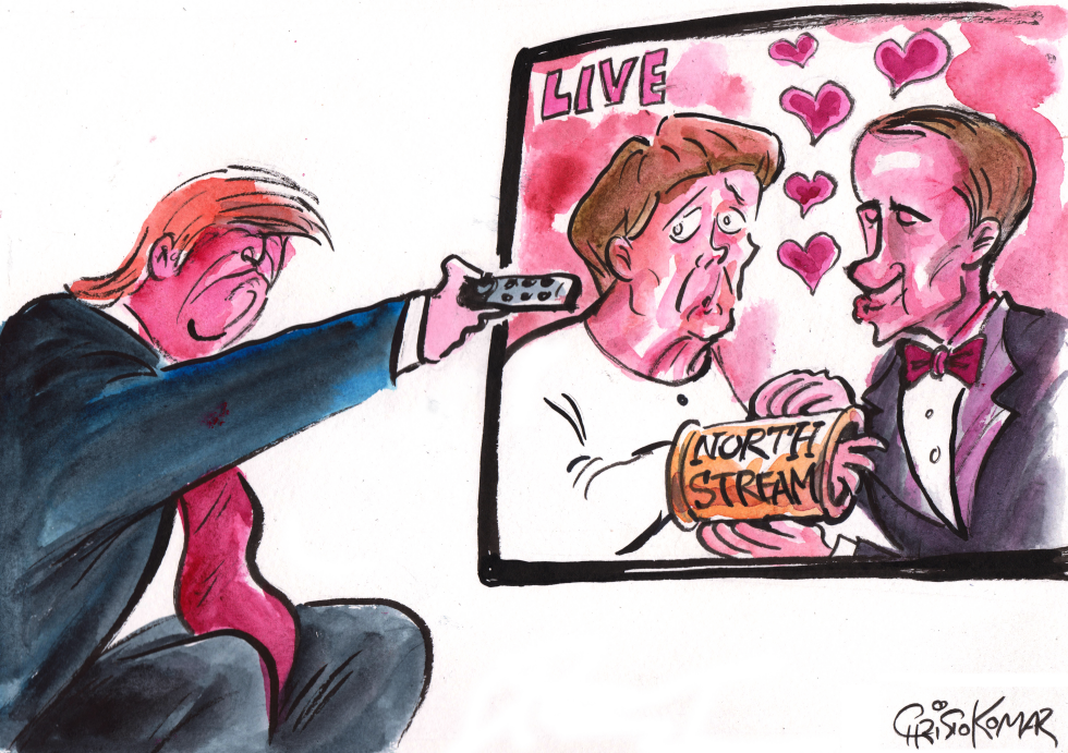Trump watching the Weding