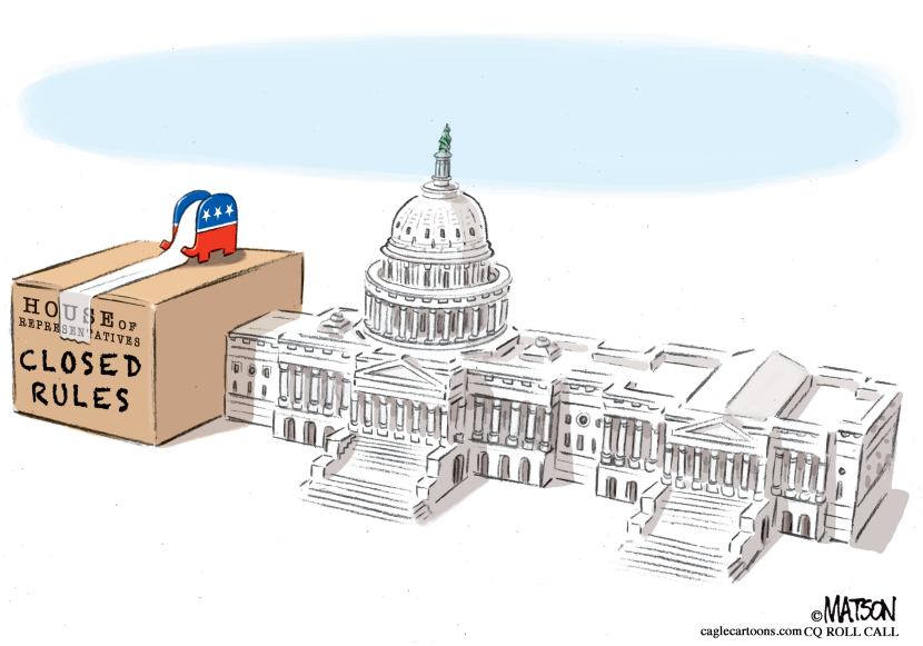 Republicans Run House of Representatives Under Closed Rules