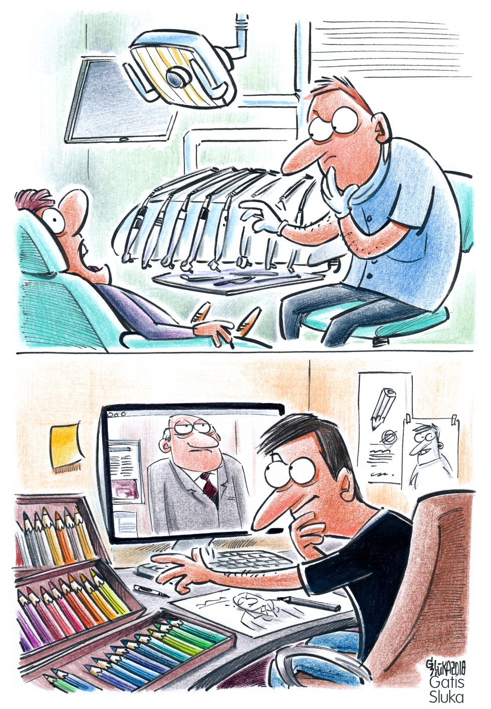 Dentists and Cartoonists