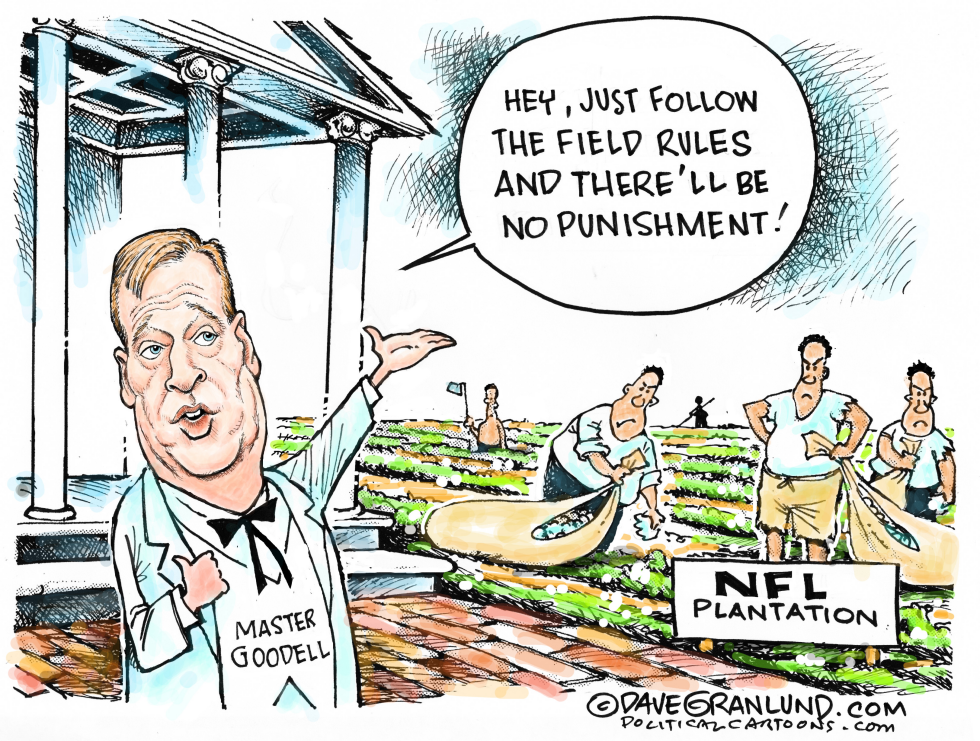  NFL ON-FIELD PROTEST RULE by Dave Granlund