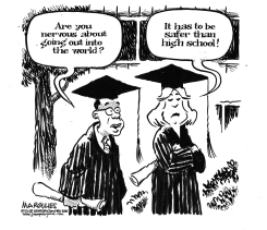 GRADUATION AND SCHOOL SHOOTINGS by Jimmy Margulies